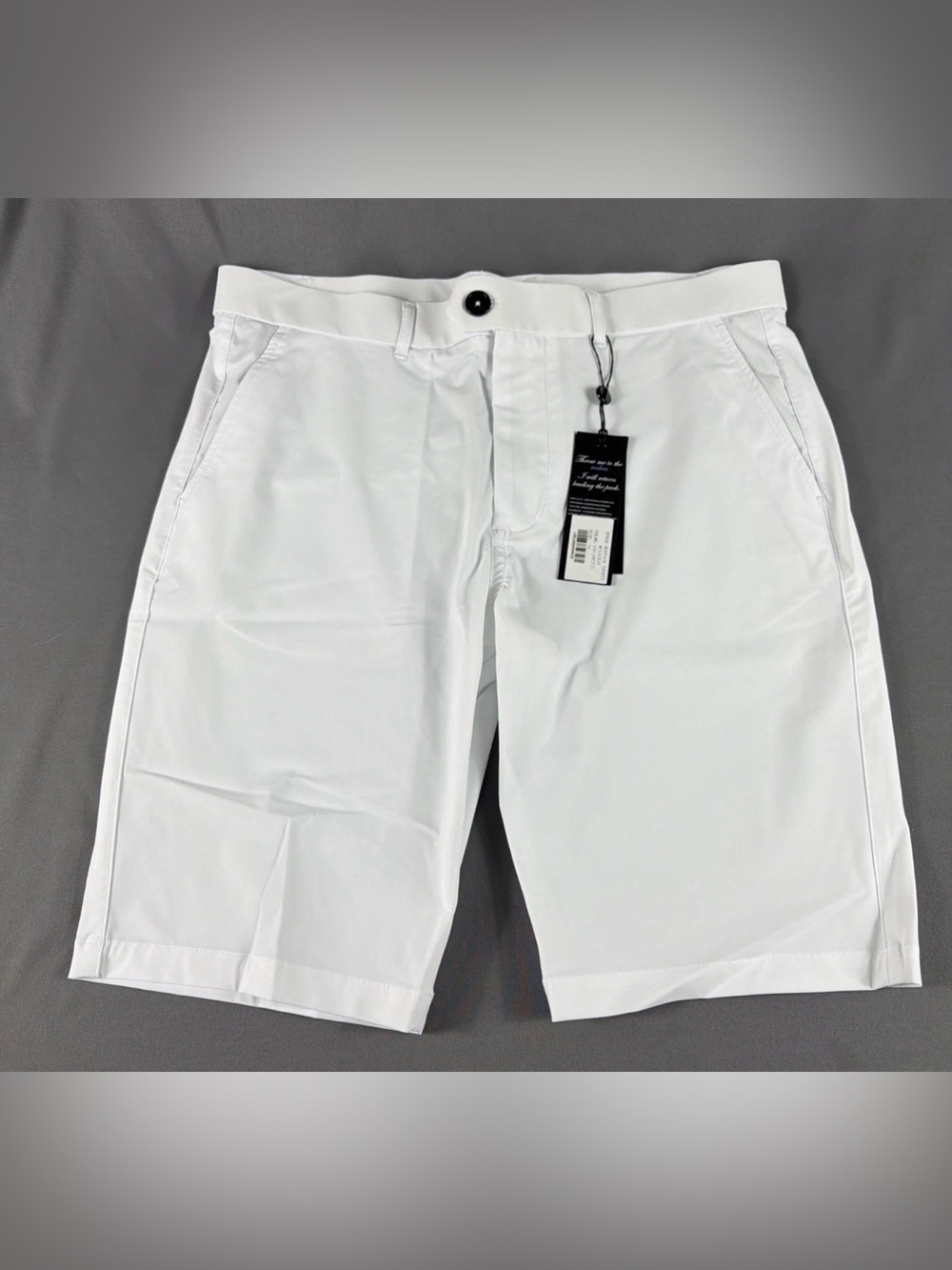 Greyson Golf Shorts Montauk Polyamide 34 x 10 Arctic White NWT MSRP $118